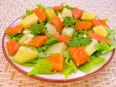 Салат с семгой и картофелем