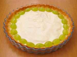 Пирог с желатином и фруктами